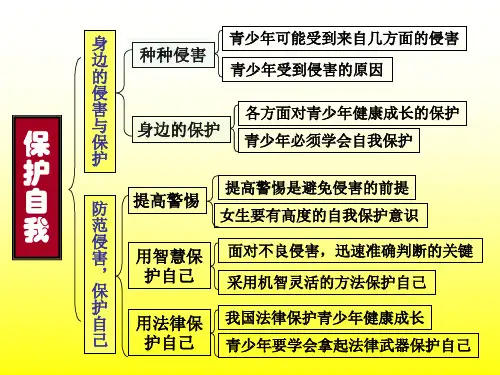思想品德：4.9.2《自我保护》课件(人教版七年级上册)