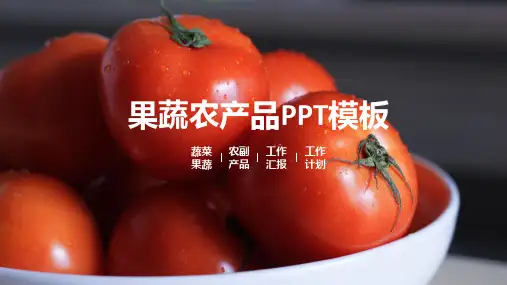 果蔬农产品宣传PPT模板