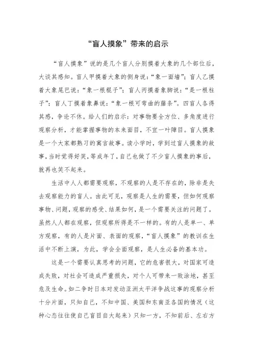 盲人摸象