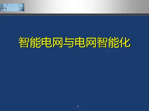 智能电网与电网智能化PPT课件