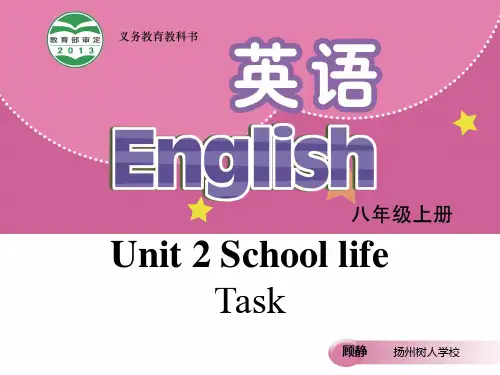 八年级英语译林版上册Unit2_Task_优质课课件(江苏省)