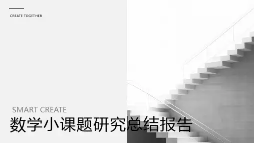 数学小课题研究总结报告