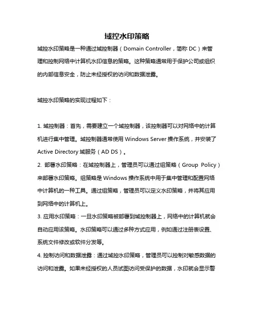 域控水印策略