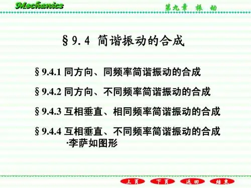 简谐振动的合成