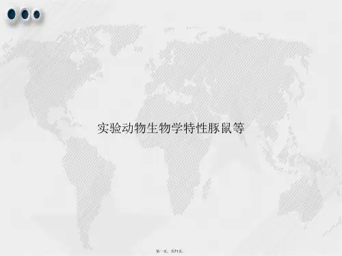 实验动物生物学特性豚鼠等2讲课文档