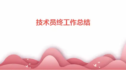 技术员终工作总结PPT