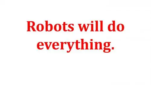 四年级下册英语课件-M3 U1 Robots will do everything｜外研社(三起) (共33张PPT)