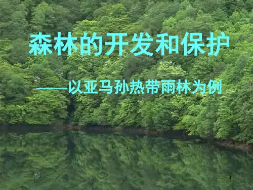必修3《22森林的开发和保护――以亚马孙热带雨林为例》PPT课件