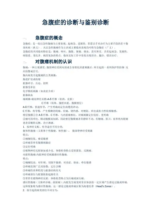 急腹症(讲课全集)