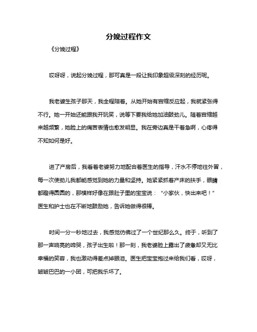 分娩过程作文