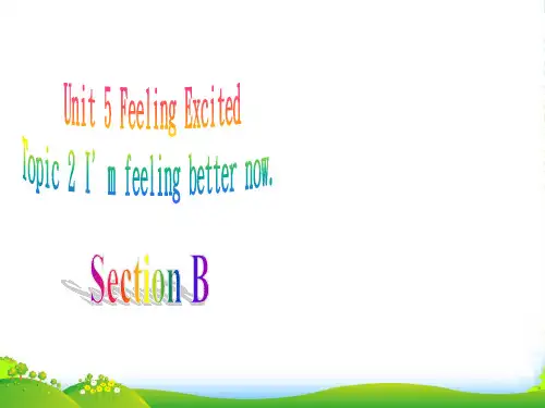 仁爱版八年级英语下册Unit 5 Topic 2 Section B课件(共22张PPT)