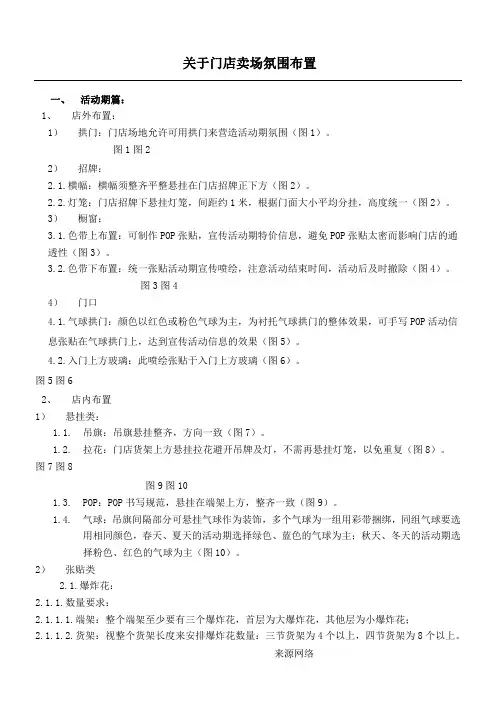 关于门店卖场氛围布置规范