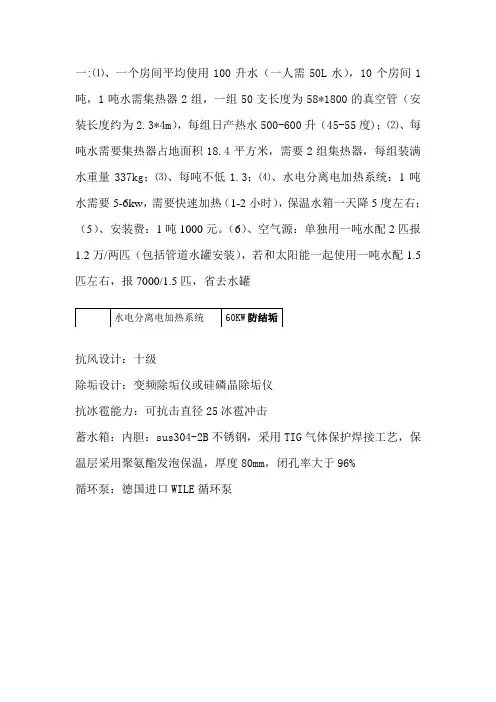 太阳能热水工程资料