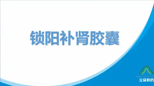 锁阳补肾胶囊