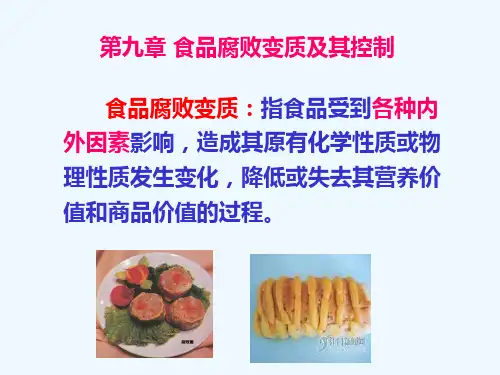 食品微生物学第九章食品腐败变质及其控制