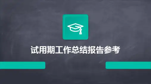 试用期工作总结报告参考PPT