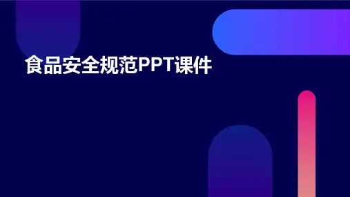 食品安全规范ppt课件