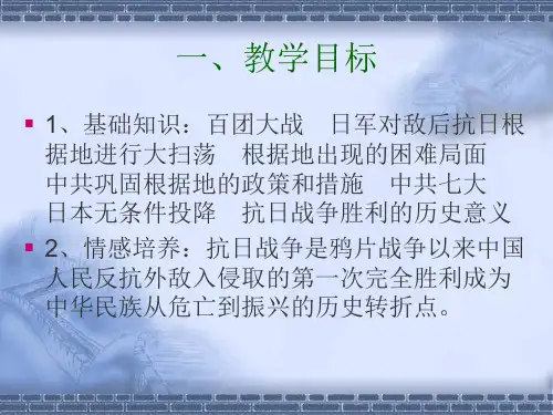 抗日战争PPT课件