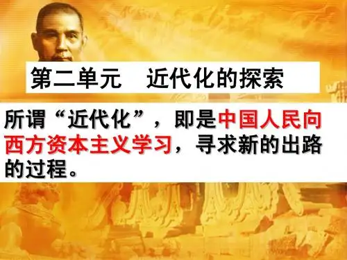 近代化的探索复习ppt