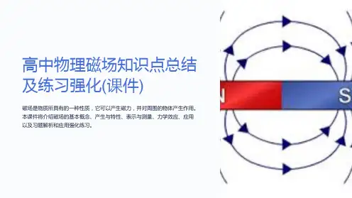 高中物理磁场知识点总结及练习强化(课件)