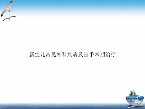 生儿常见外科疾病及围手术期治疗PPT培训课件