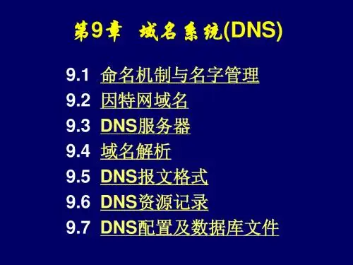第9章 域名系统(DNS)