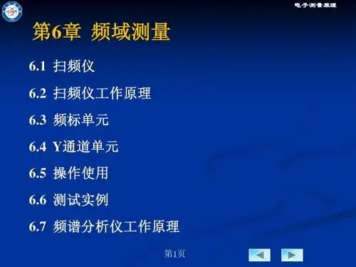 电子测量技术 第六章 频域测量