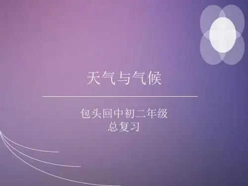 专题四天气与气候