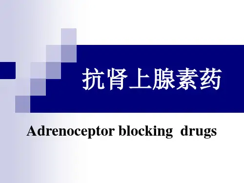 Adrenoceptor blocking drugs肾上腺素受体阻断药全英文课件