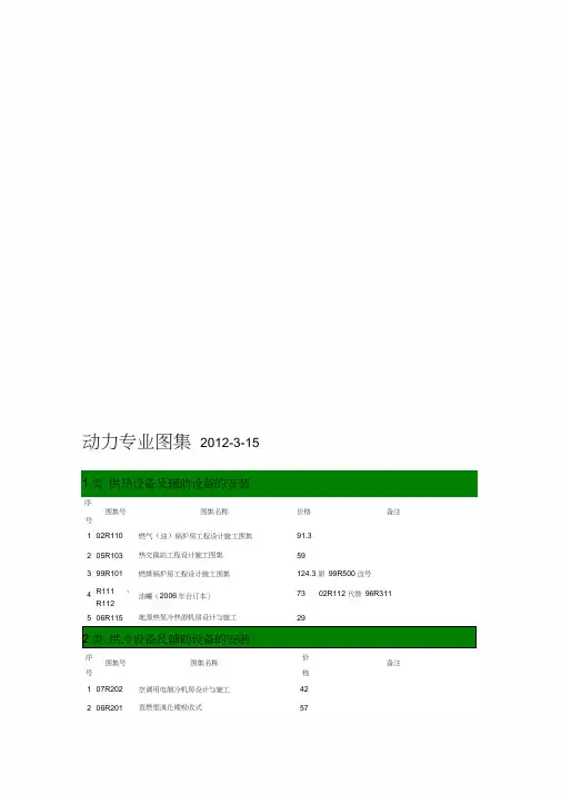 动力专业标准图图集