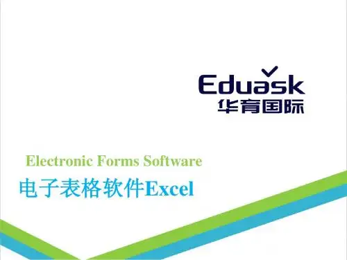 3.电子表格软件Excel