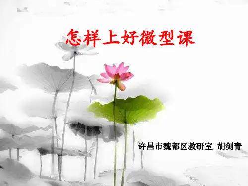 怎样讲好微型课