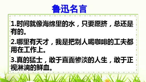 (赛课课件)人教版六年级上册语文《我的伯父鲁迅先生》 (共30张PPT)