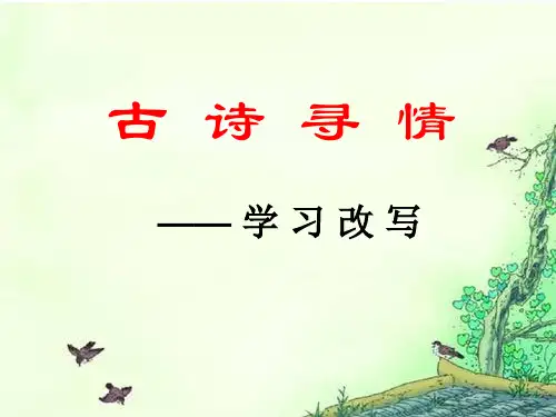 《学习改写》PPT课件(湖南省县级优课)