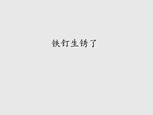 苏教版小学六年级科学上册铁钉生锈了_课件1