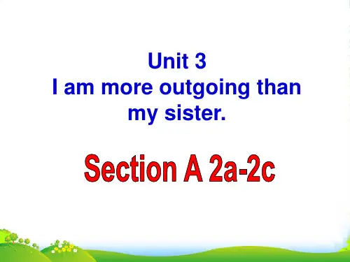 新人教版八年级英语上册 Unit3 Section A 2a-2c 优质课件