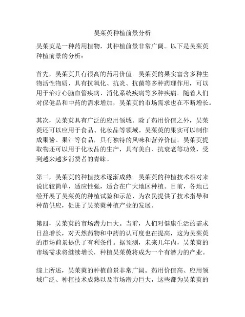 吴茱萸种植前景分析