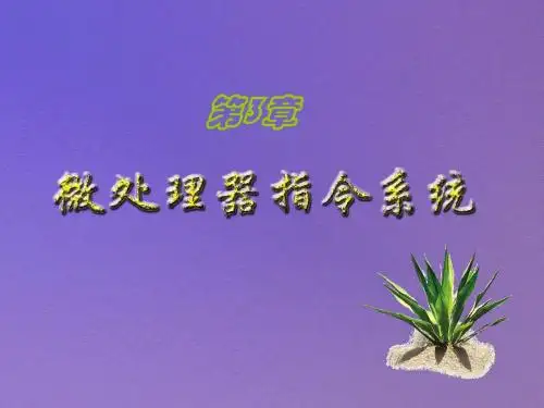 微机原理与接口技术第三章