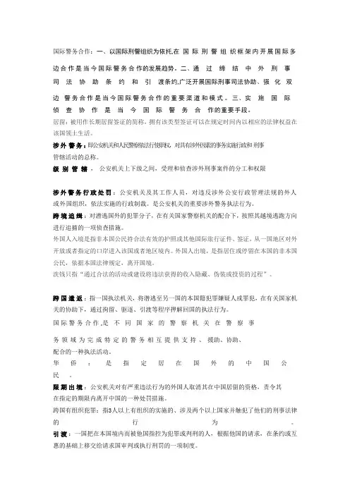 国际警务合作
