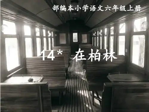 六年级上册语文课件  14﹡ 在柏林  人教部编版  (共12张PPT)