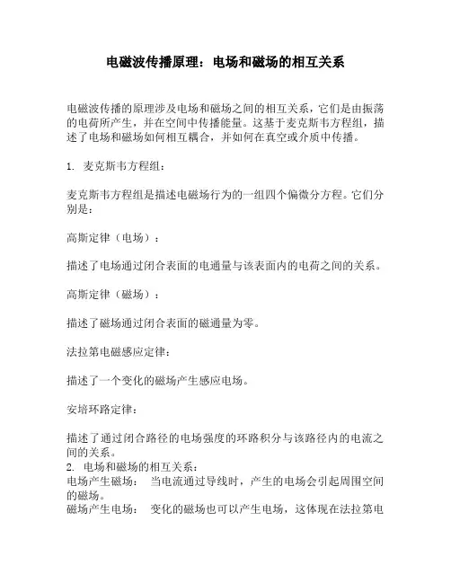 电磁波传播原理：电场和磁场的相互关系