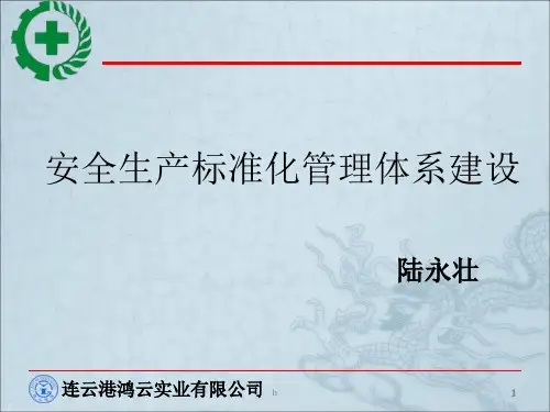 安全生产标准化管理体系创建步骤PPT