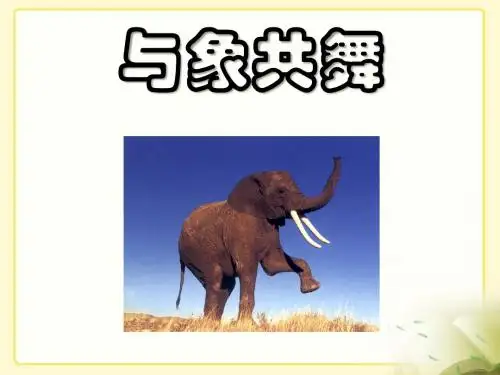 《与象共舞》教学课件1