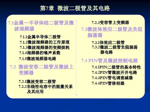 微波技术与微波电路第7章  微波二极管及其电路