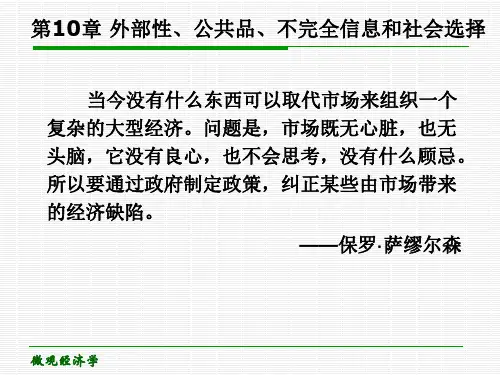 微观经济学第十章
