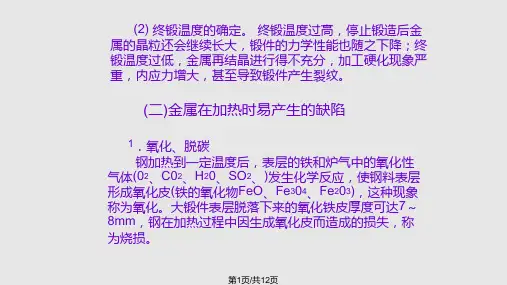 锻造工艺过程PPT课件