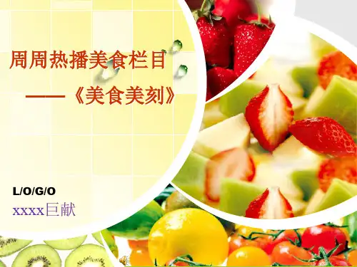 美食栏目策划精品PPT课件