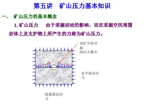 第五讲  矿山压力基本知识