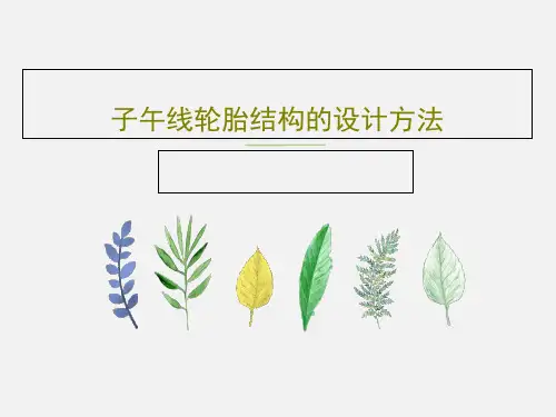 子午线轮胎结构的设计方法87页PPT