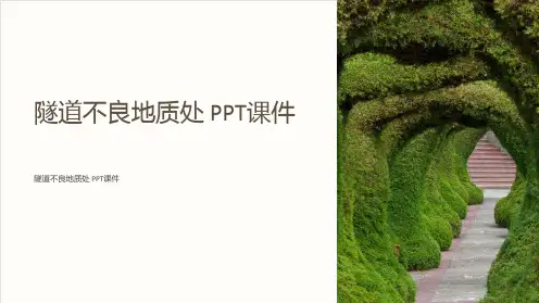 《隧道不良地质处》课件